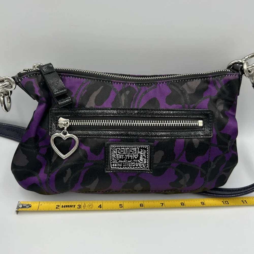 Coach Daisy‎ Ocelot Purple Demi Hobo # H1281-F20024